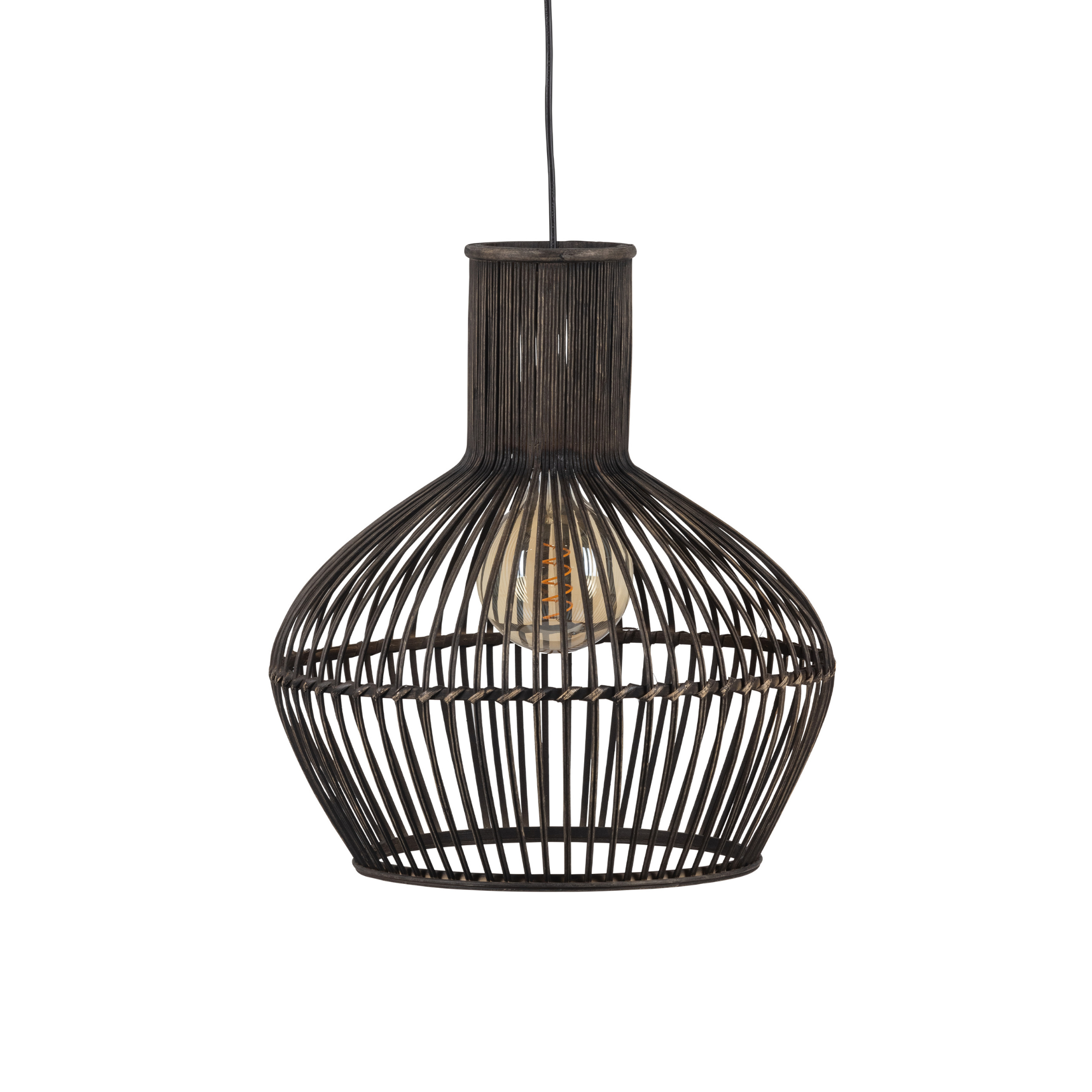Asia Hanglamp Bamboe Zwart Asia Hanglamp Bamboe Zwart